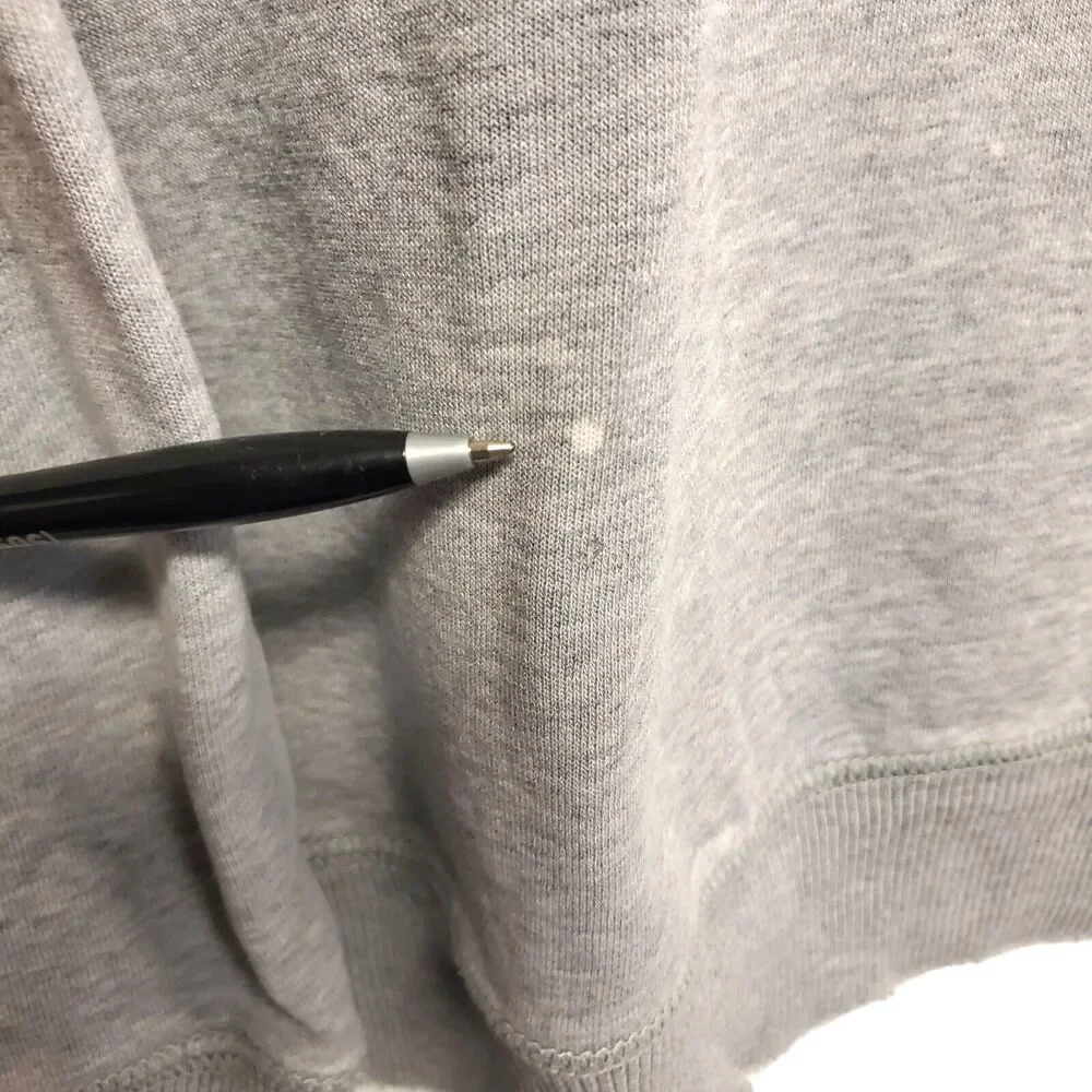 NIKE Sweater Mens XL Gray Swoosh Athletic Activewear Sweatshirt Slight Distress
